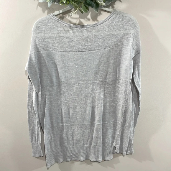 Athleta Buena Vista Tunic Linen Blend Lightweight Long Sleeve Sweater Gr… - Picture 2 of 16